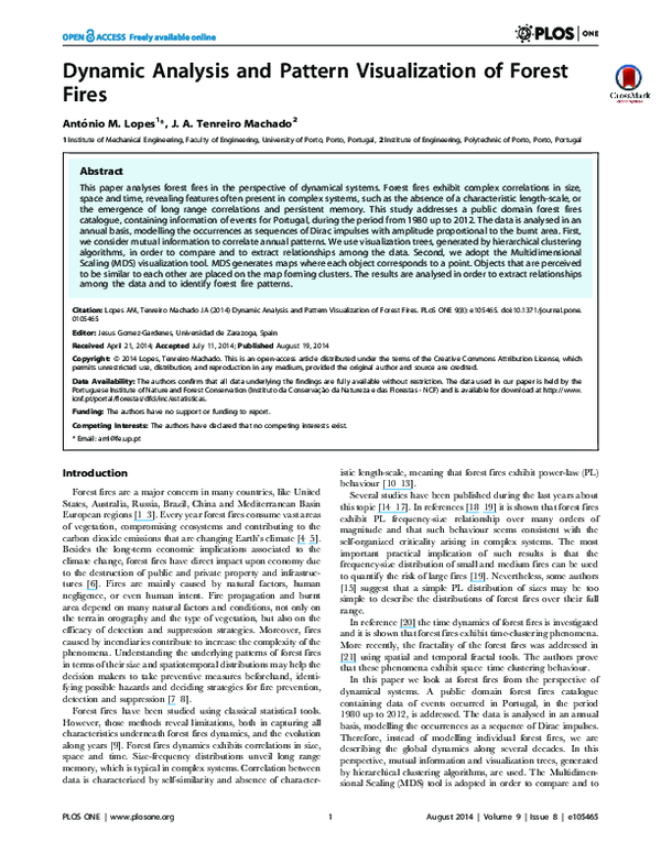 (PDF) Dynamic analysis and pattern visualization of forest fires