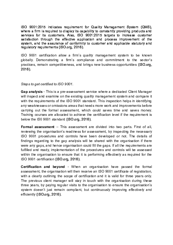 (DOC) ISO 9001
