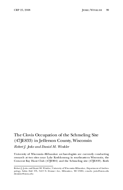 Clovis culture map image