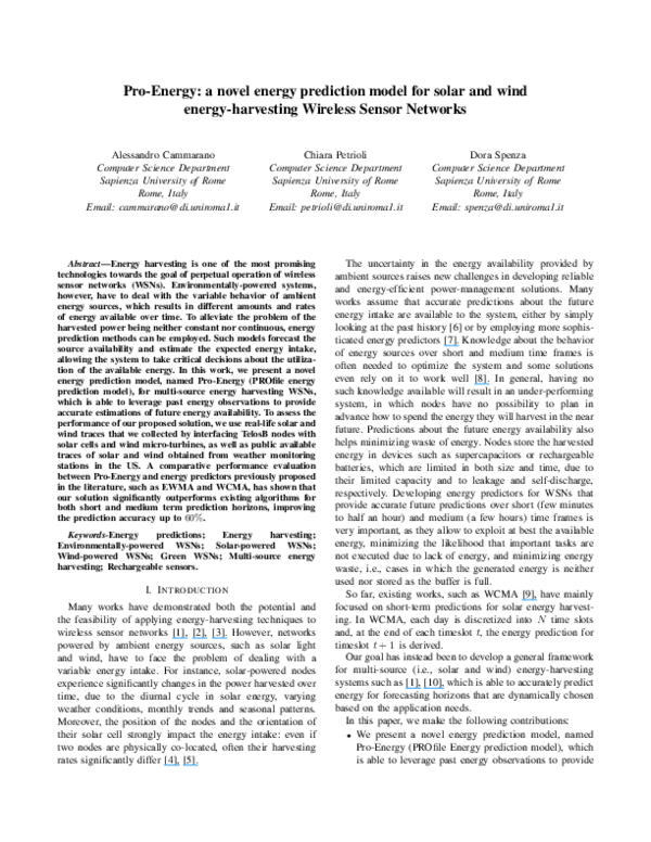 (PDF) Pro-Energy: A novel energy prediction model for solar and wind ...