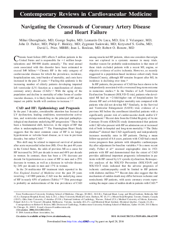(PDF) Navigating the crossroads of coronary artery disease and heart ...