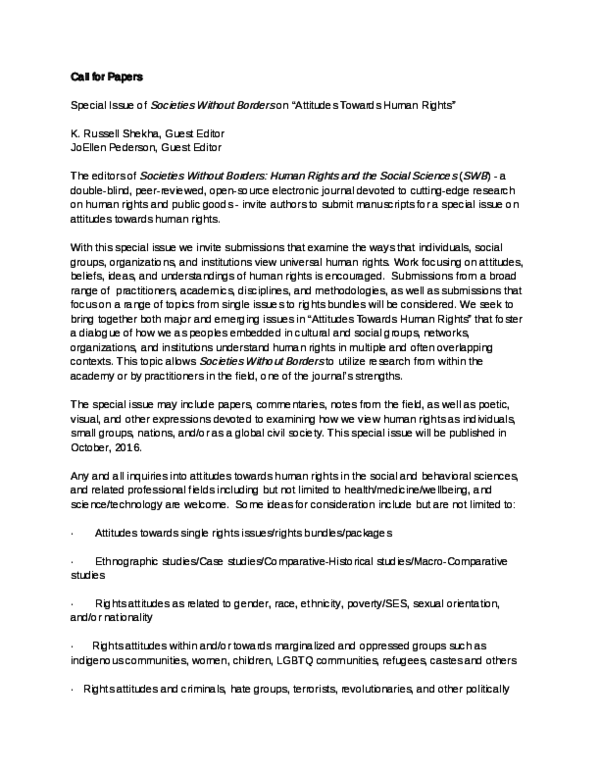 Special rights essay image