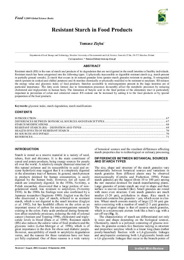 Resistant starch vs fiber image