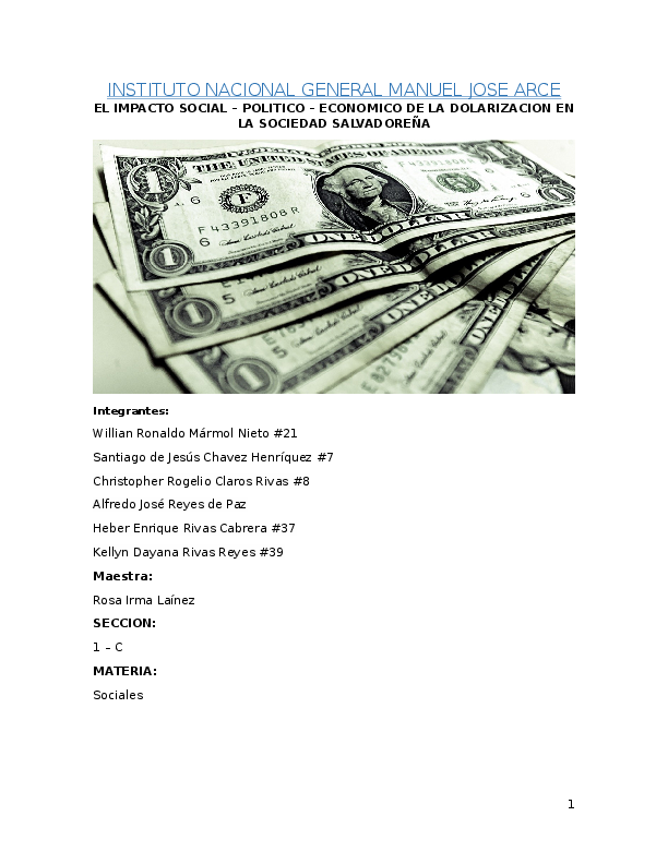 Dolarizacin essay 08 picture