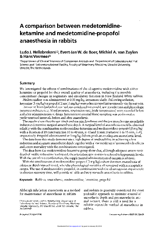 (PDF) A comparison between medetomidine-ketamine and medetomidine ...