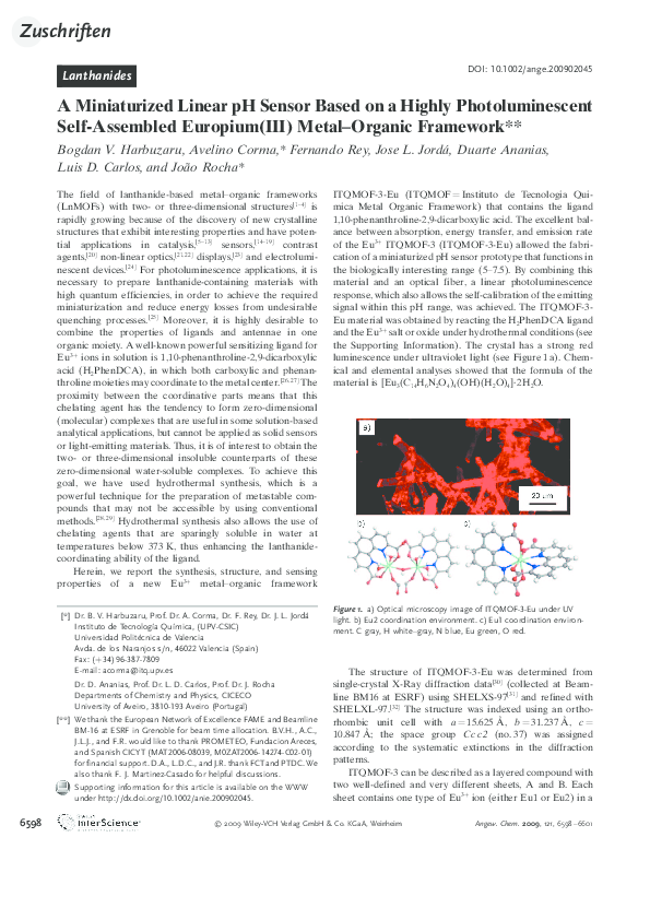 (PDF) A Miniaturized Linear pH Sensor Based on a Highly ...