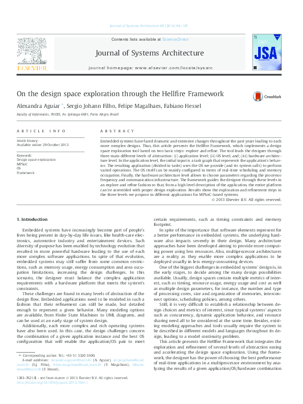 (PDF) On the design space exploration through the Hellfire Framework