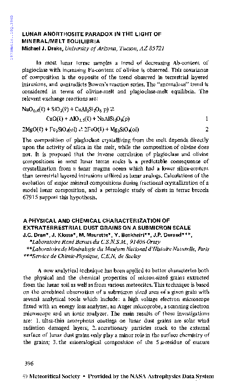 (PDF) A physical and chemical characterization of extraterrestrial dust ...