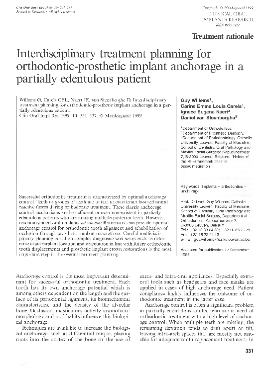 pdf interdisciplinary treatment planning for orthodontic treatment planner pdf