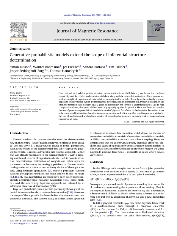 (PDF) Generative probabilistic models extend the scope of inferential ...