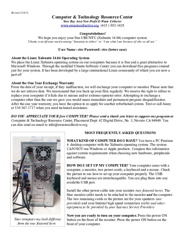 (PDF) Computer & Technology Resource Center