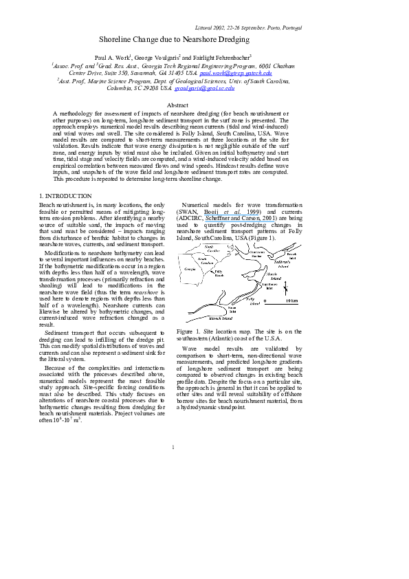 (PDF) Nearshore Impacts of Dredging for Beach Nourishment