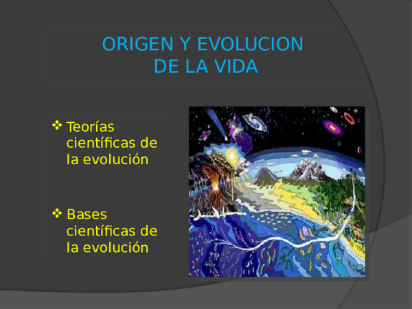 (PPT) origen y evolución de la vida