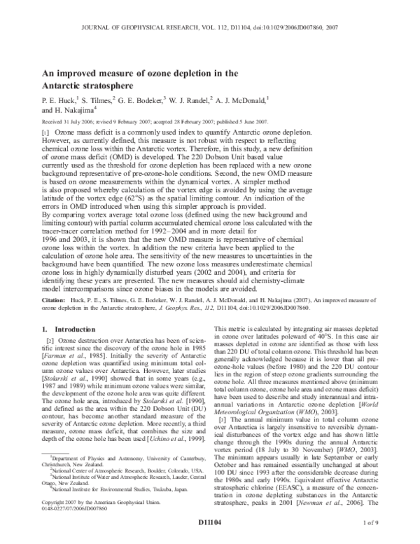 Ozone layer research picture