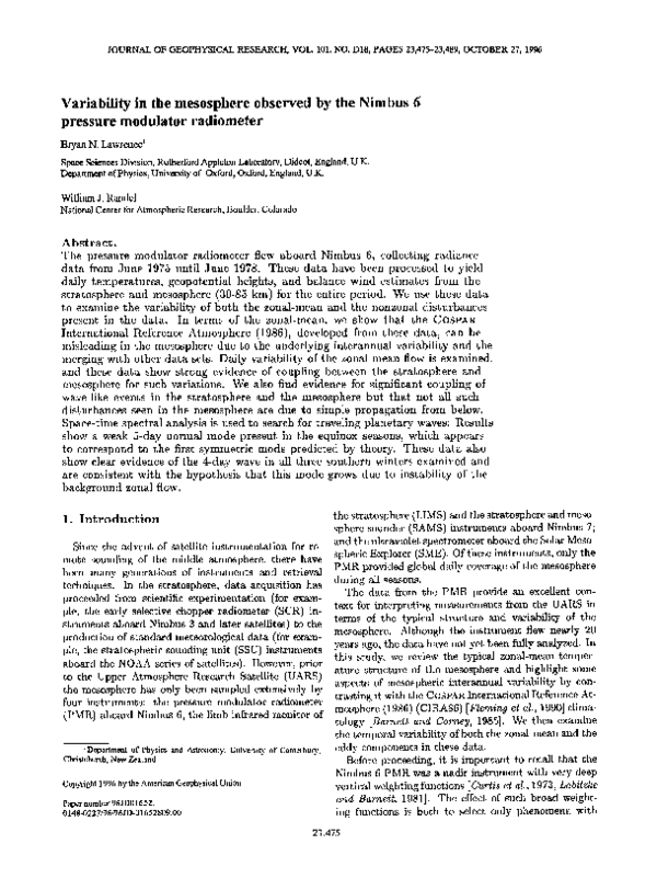 Research paper on nimbus 06 picture