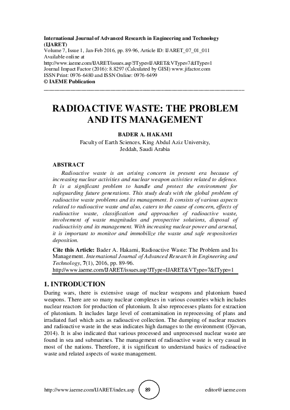 Radioactive pollution byju's picture