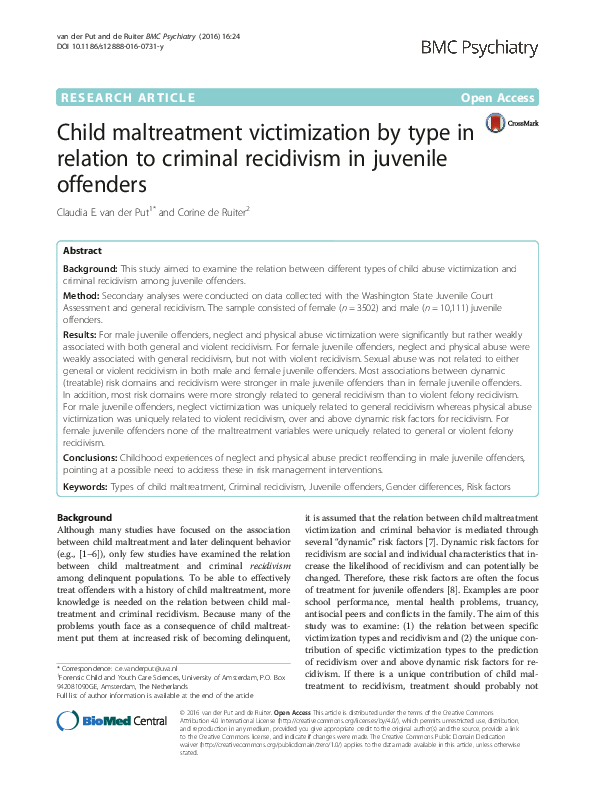 Juvenile victimization essay 06 picture