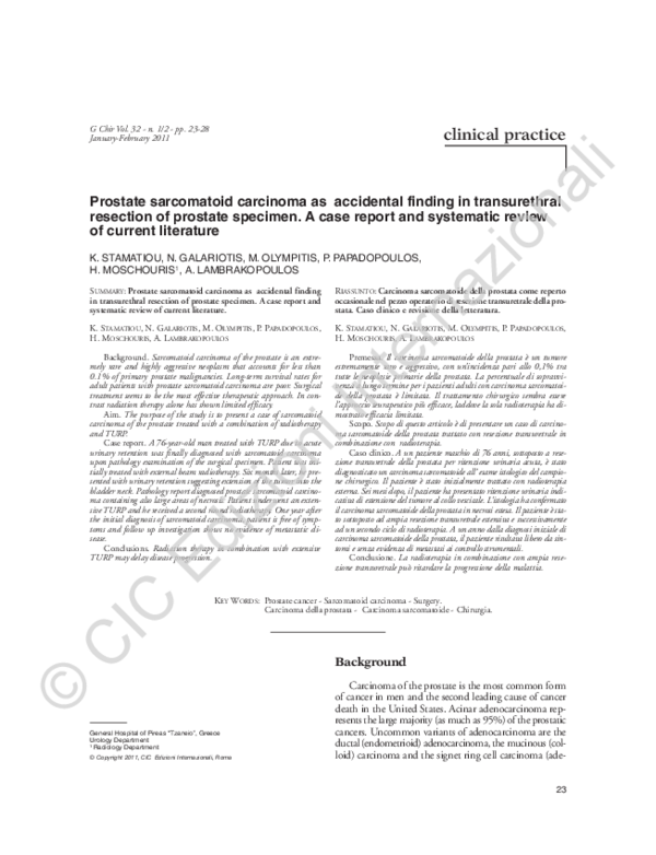 resezione trans- uretrale di prostata turp procedure