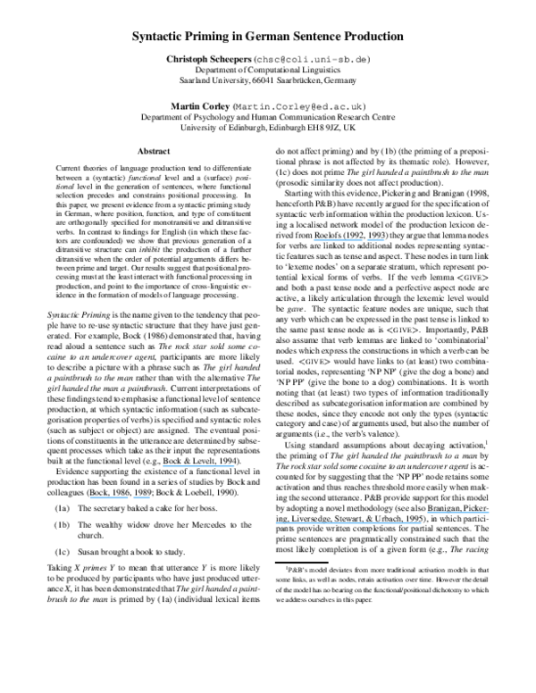 Syntactic priming essay image
