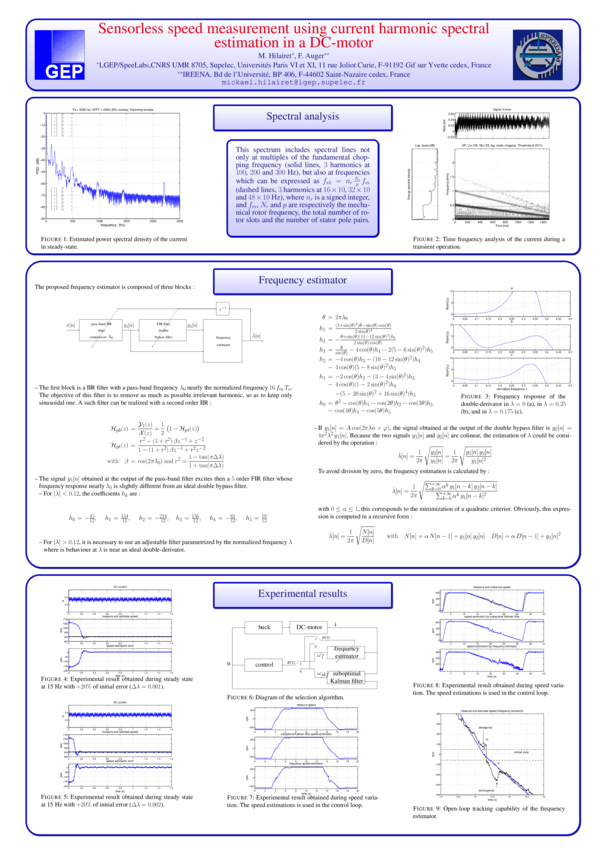 (PDF) Sensorless speed measurement using current harmonic spectral ...