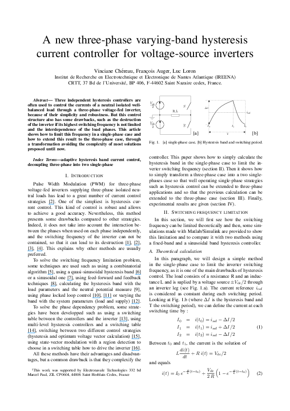 (PDF) A new three-phase varying-band hysteresis current controller for ...