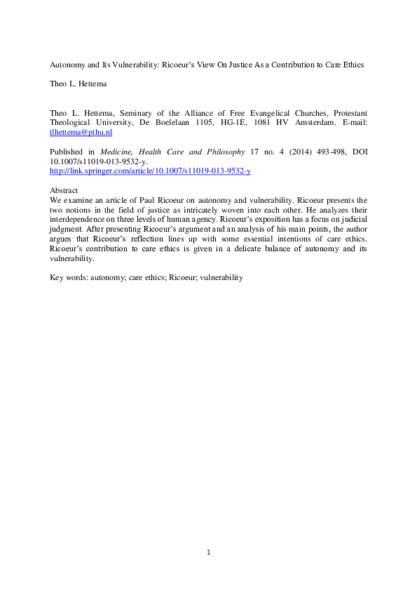 (PDF) Autonomy and Its Vulnerability vs3