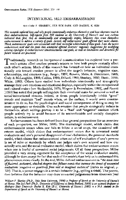 Physical signs of embarrassment picture