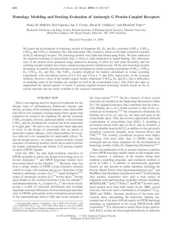 Protein homology modeling server image