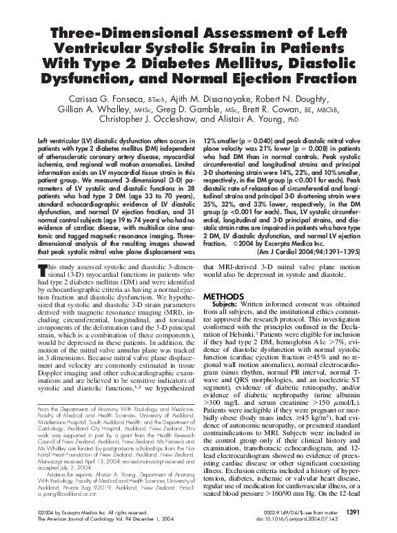 (PDF) Three-dimensional assessment of left ventricular systolic strain ...