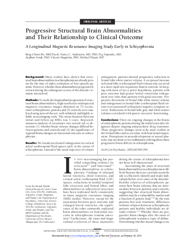 (PDF) Progressive Structural Brain Abnormalities and Their Relationship ...