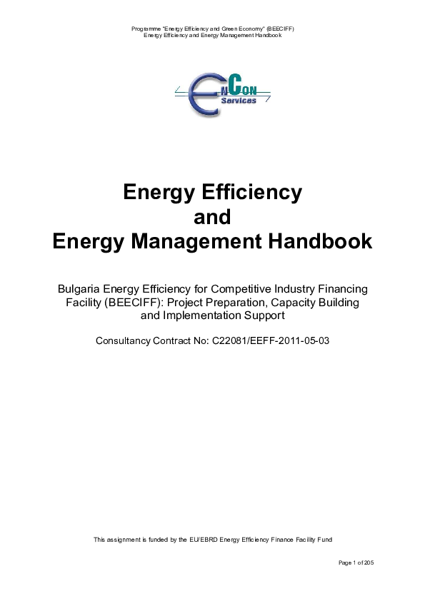 (PDF) Energy Efficiency and Energy Management Handbook Plamen S Gramatikov Academia.edu
