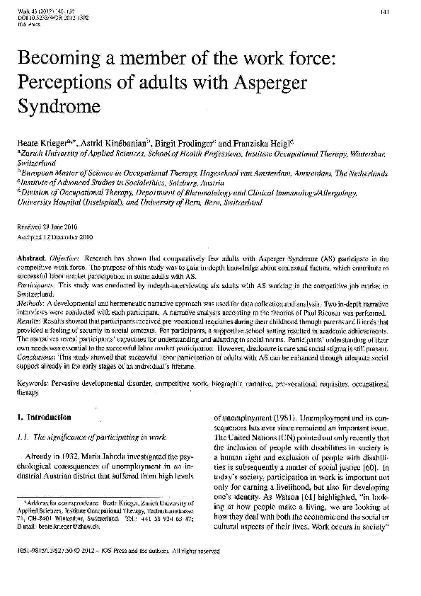Characteristics of asperger syndrome picture