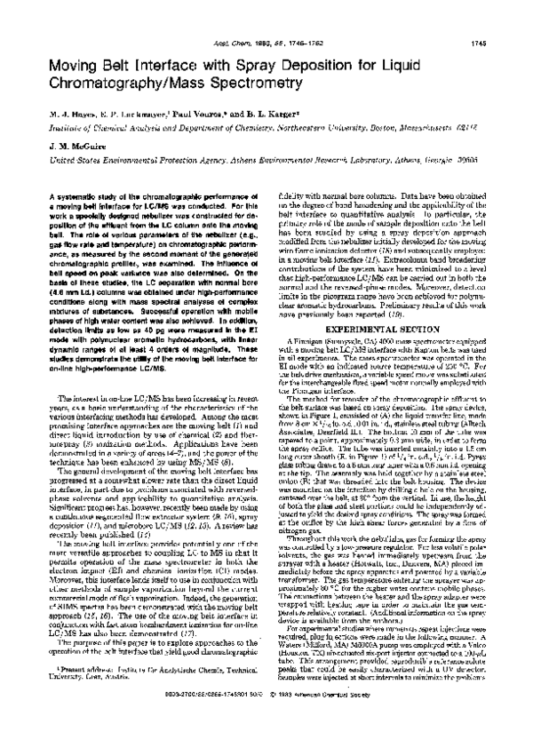 (PDF) Moving belt interface with spray deposition for liquid ...
