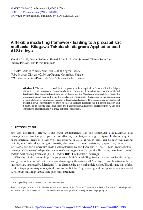 (PDF) A flexible modelling framework leading to a probabilistic ...