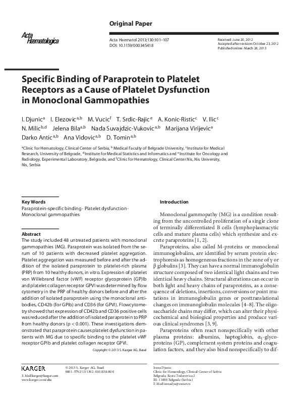 Platelet function tests and their interpretation pdf picture