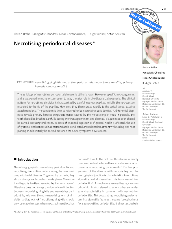 Thesis on periodontics picture