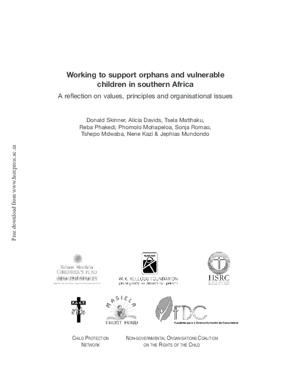 (PDF) Working to Support Orphans and Vulnerable Children in Southern ...