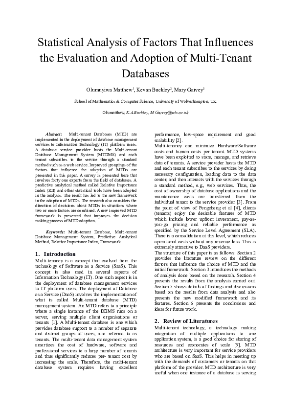 (DOC) Statistical Analysis of Factors That Influences the Evaluation ...