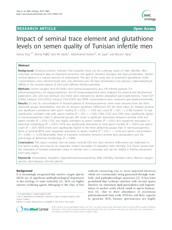 glutathione sperm Glutathione Treatment in IVF Applications main image 1