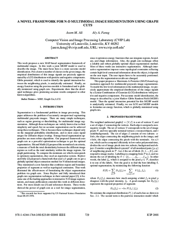 (PDF) A novel framework for N-D multimodal image segmentation using ...