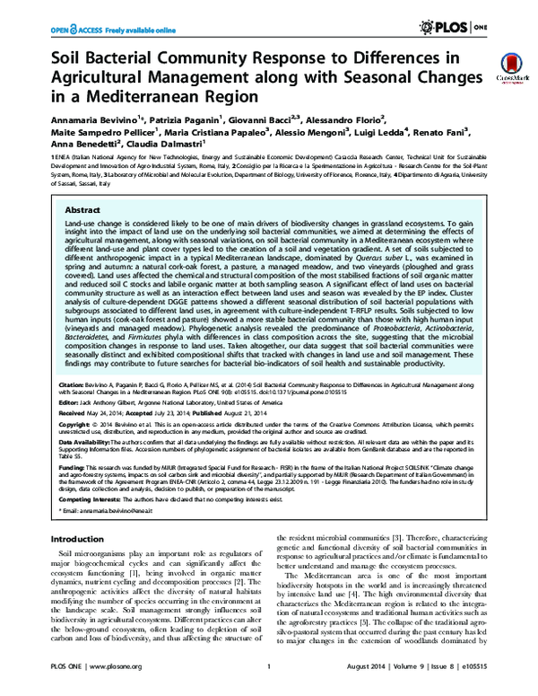 (PDF) Soil microbial community response to differences in soil ...