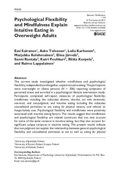 Psychological flexibility essay image