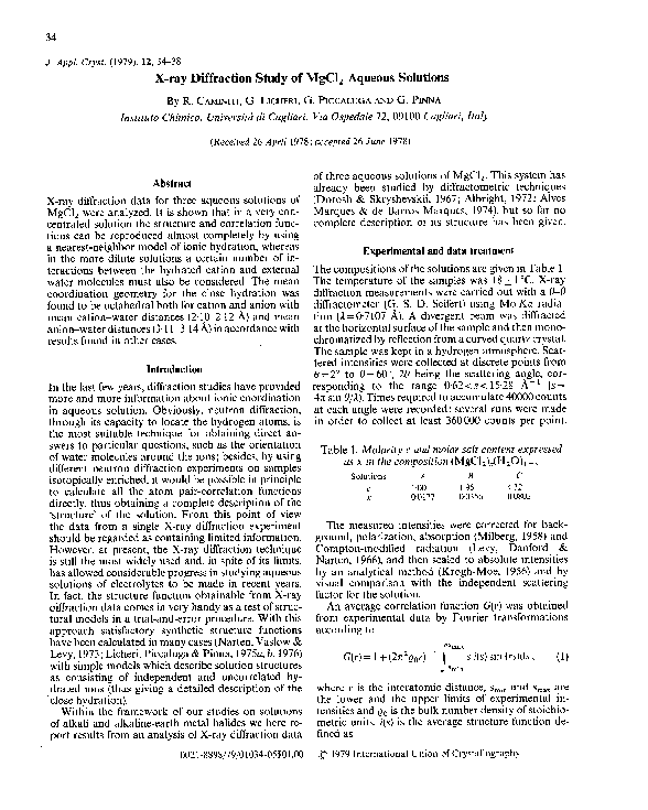  pdf x ray diffraction study of mgcl 2 aqueous solutions