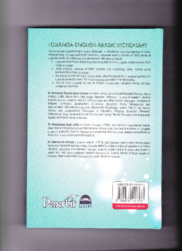 (PDF) V.3. ADVANCED DICTIONARY LUGANDA ENGLISH ARABIC 100 FREE FREE