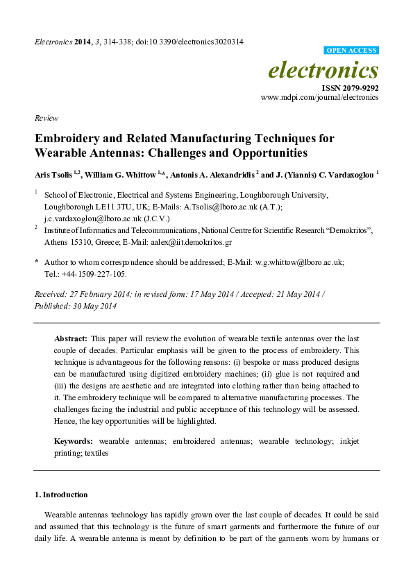 Multifrequency and multifunction wearable antenna essay 06 picture