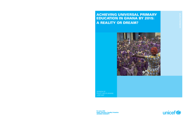 (PDF) DIVISION OF POLICY AND PLANNING JUNE 2007 ACHIEVING UNIVERSAL ...
