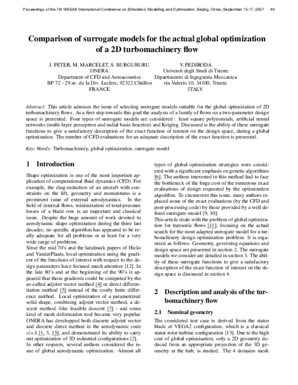 (PDF) Comparison of surrogate models for the actual global optimization ...