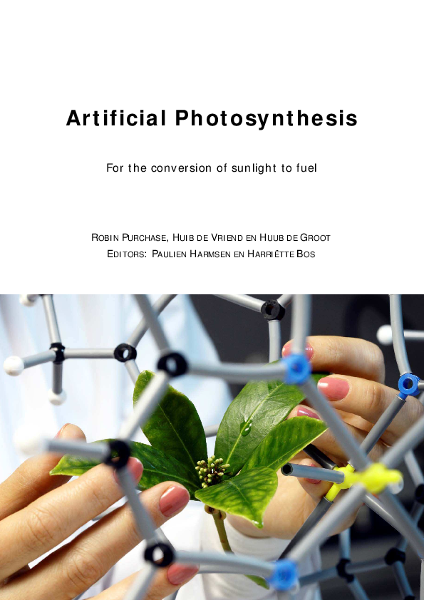 (PDF) Artificial photosynthesis for the conversion of sunlight to fuel