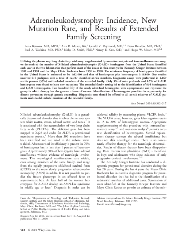 What causes adleukodystrophy picture