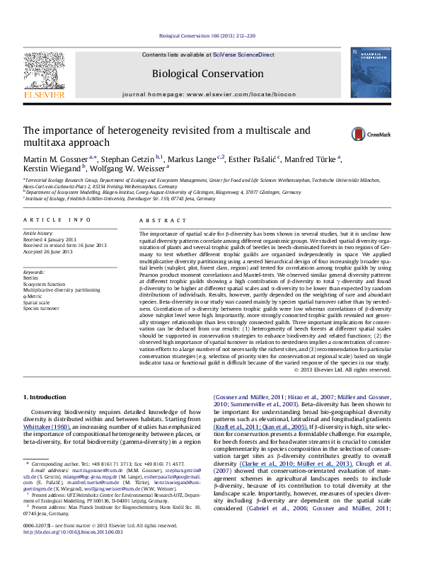 (PDF) The importance of heterogeneity revisited from a multiscale and ...